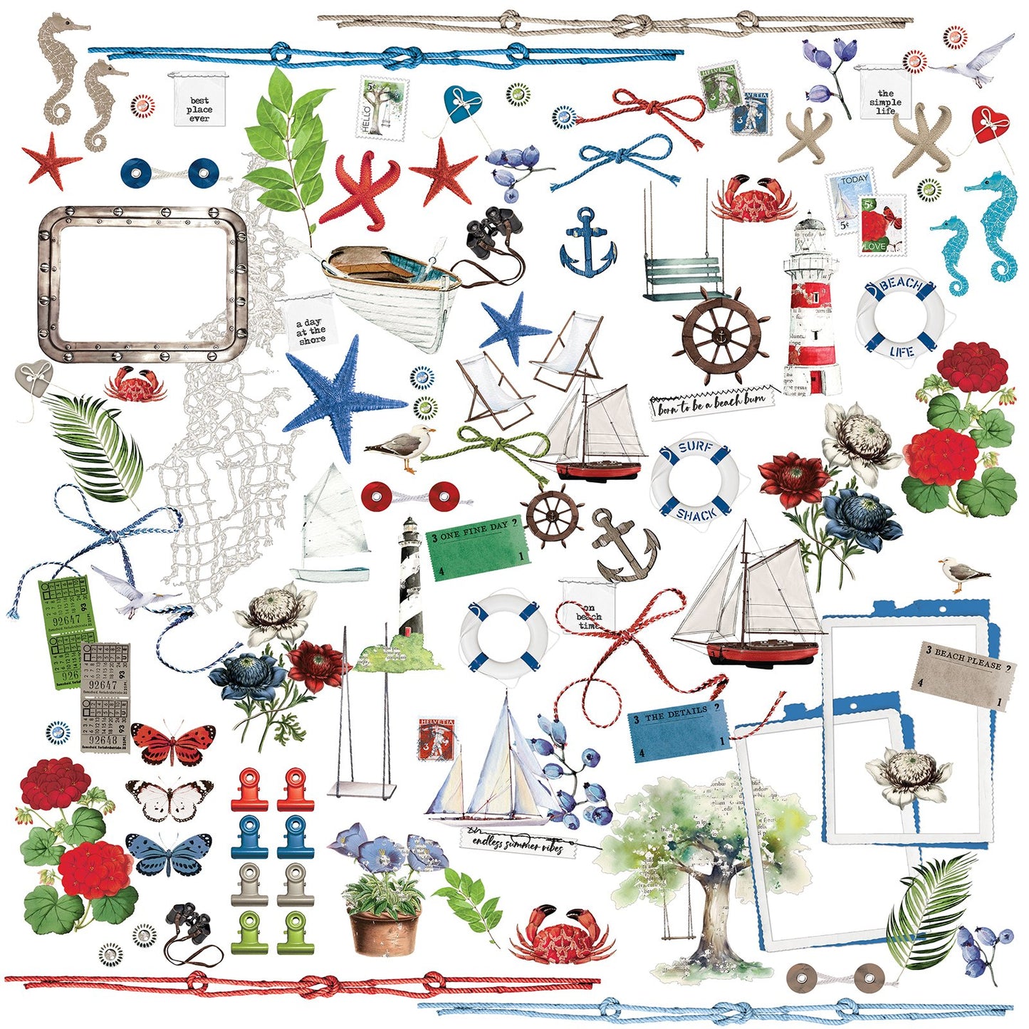 49 And Market Mini Laser Cut Outs-Summer Porch