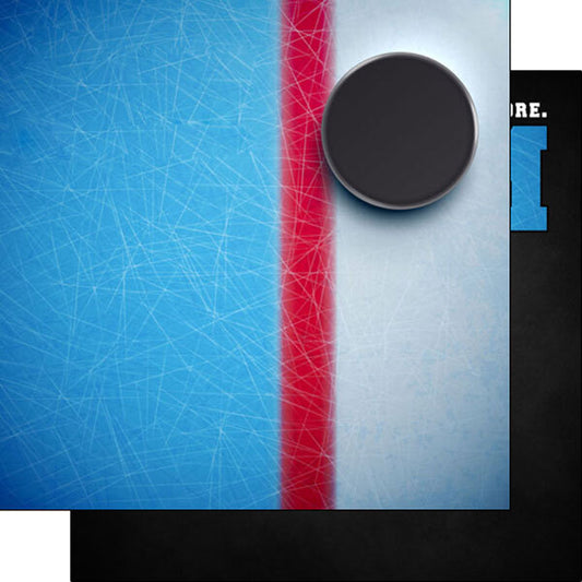 Scrapbook Customs Hockey Neon 3 Paper 12 x 12