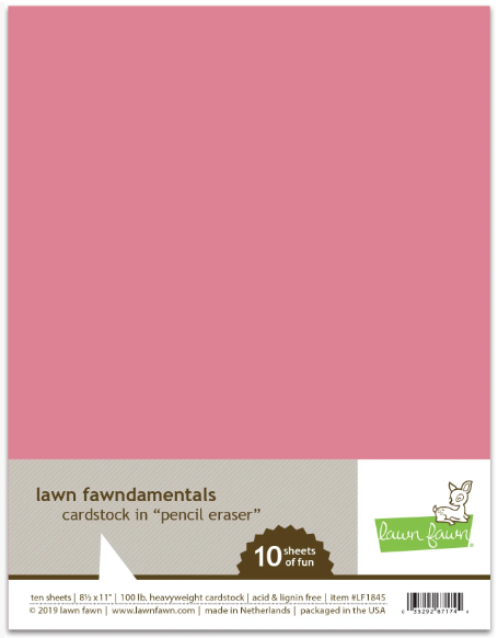 Lawn Fawndamentals Cardstock - Pencil Eraser