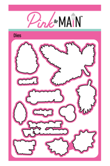 Pink and Main Pine Boughs Stamp and Die Set