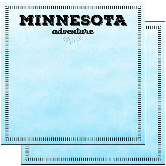 Minnesota Postage Adventure Paper 12 x 12