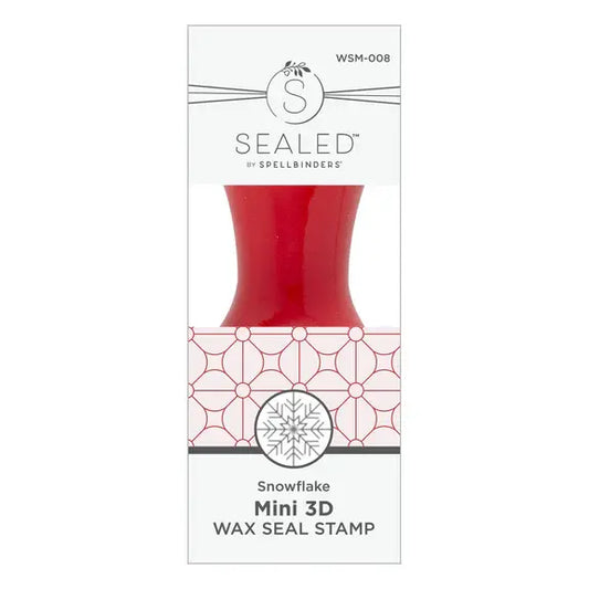 Spellbinders Snowflake Mini 3D Wax Seal Stamp from the Holiday Magic Collection