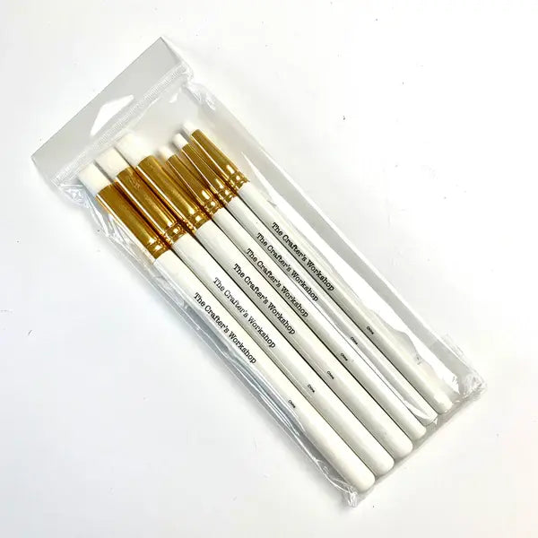 The Crafter's Workshop Blending Brush Set 6/Pkg-Assorted
