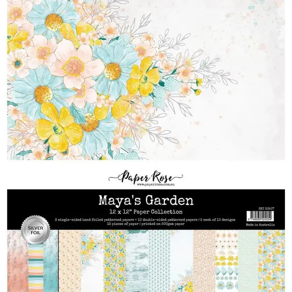 The Paper Rose Maya's Garden 12x12 Paper Collection