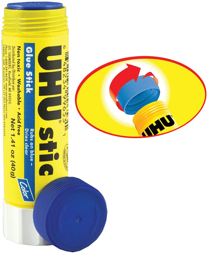 Uhu Stic Glue Stick, Blue, 1.41 oz.