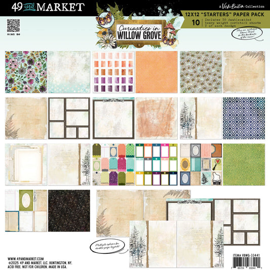 49 And Market Starters Collection Pack 12"X12"-Curiosities In Willow Grove