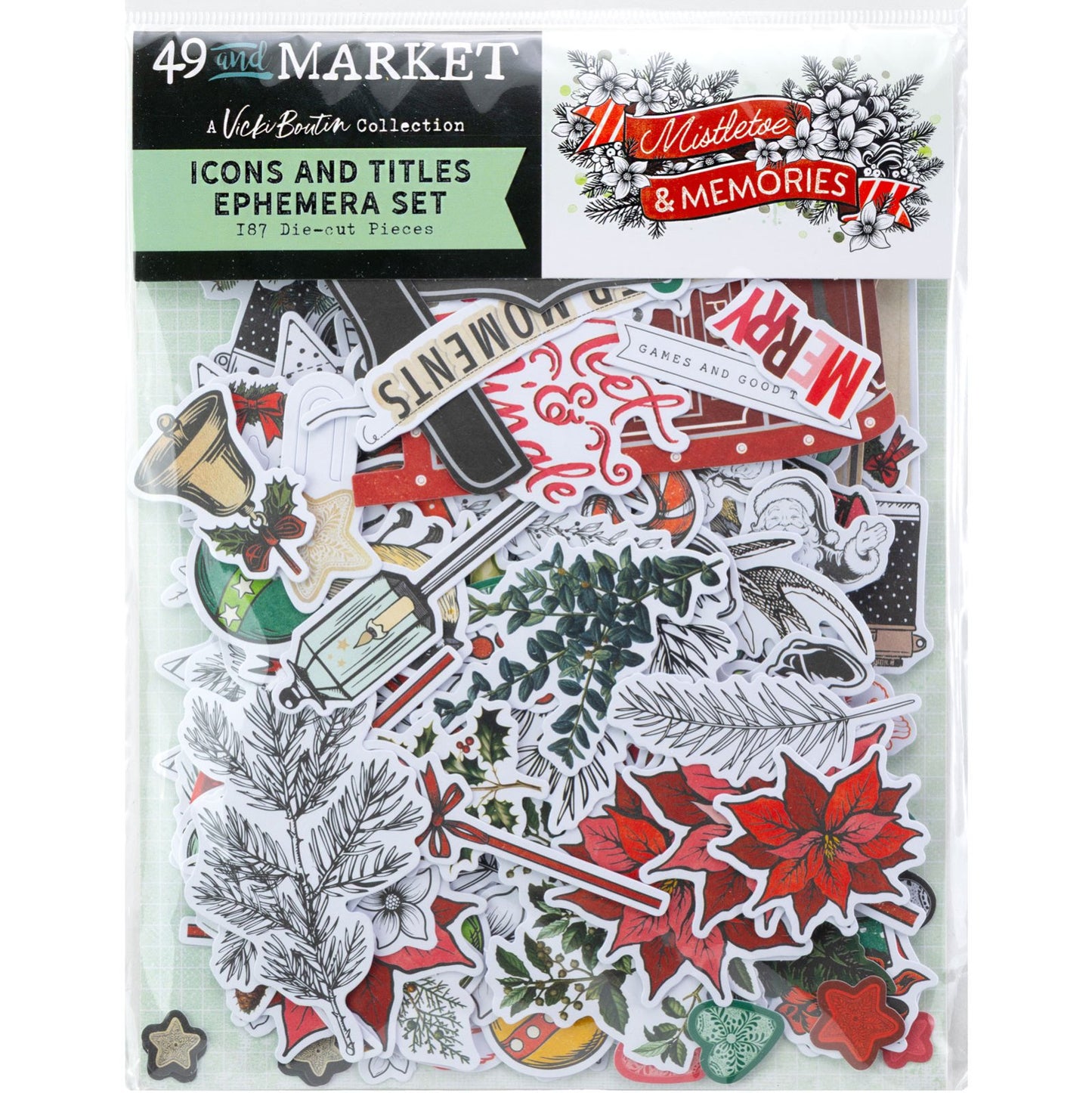 49 And Market Die-Cuts-Icons, Mistletoe And Memories