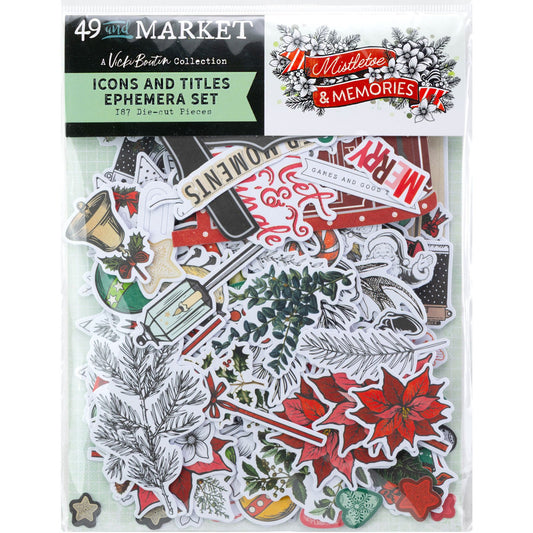 49 And Market Die-Cuts-Icons, Mistletoe And Memories