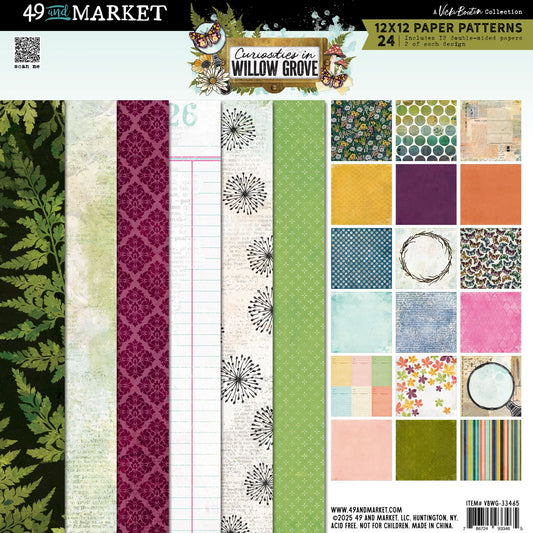 49 And Market Paper Pad 12"X12"-Curiosities In Willow Grove