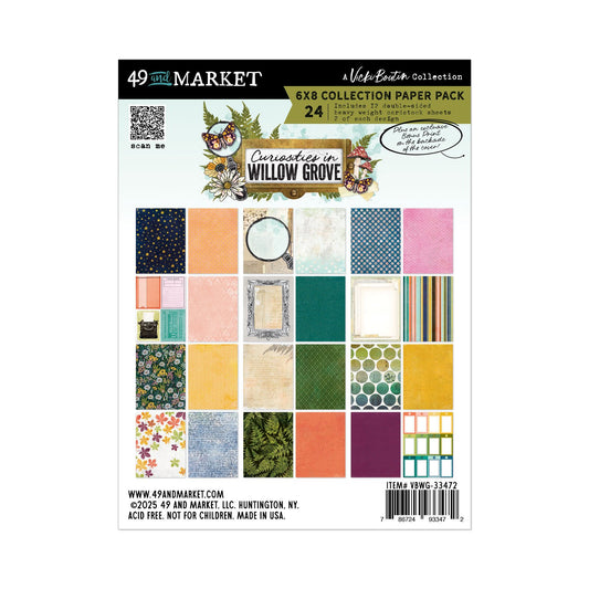 49 And Market Paper Pack 6"X8"-Curiosities In Willow Grove