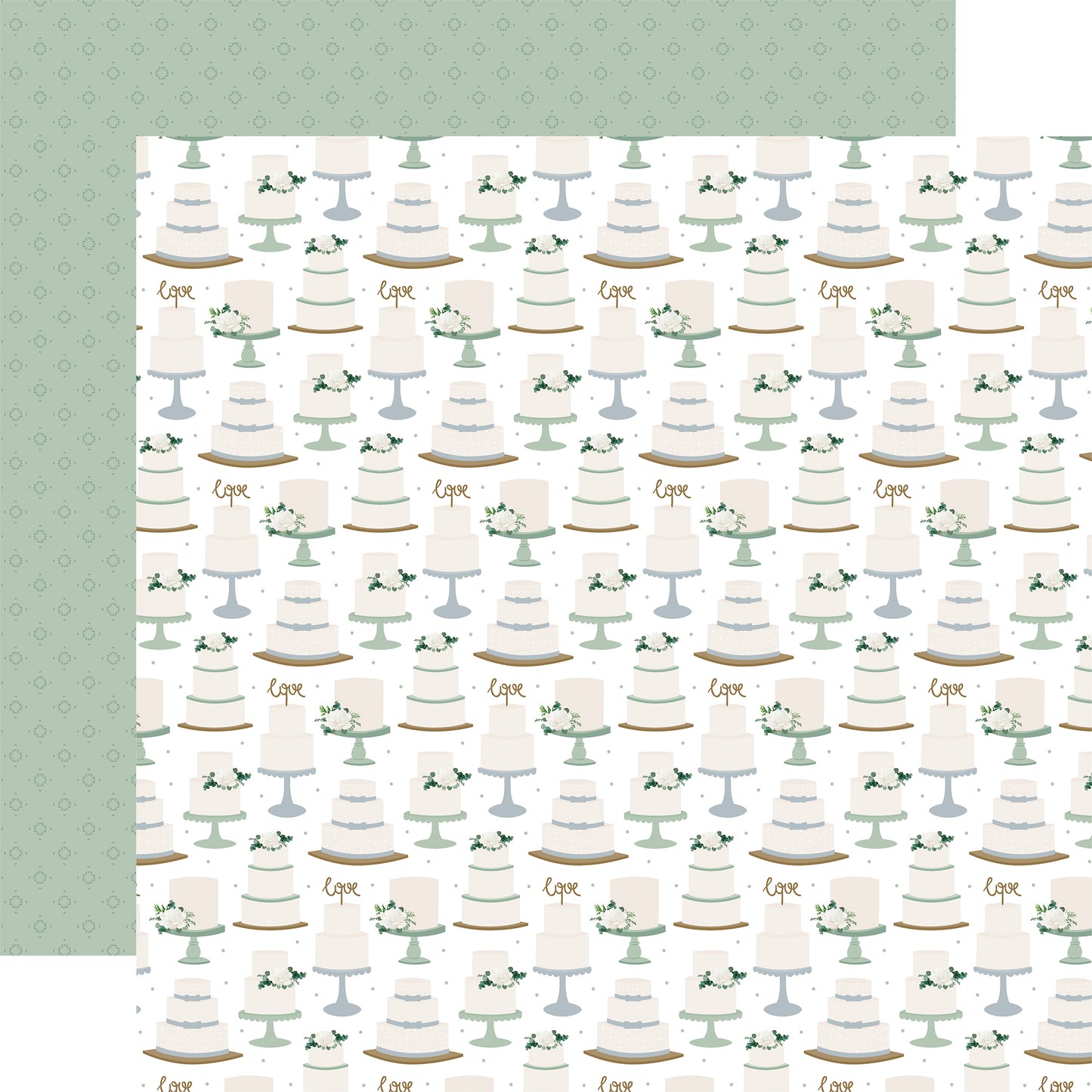 Wedding Bells Double-Sided Cardstock 12"X12"-Select Style