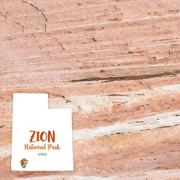 Zion National Park Watercolor - Double-Sided Paper 12 x 12in