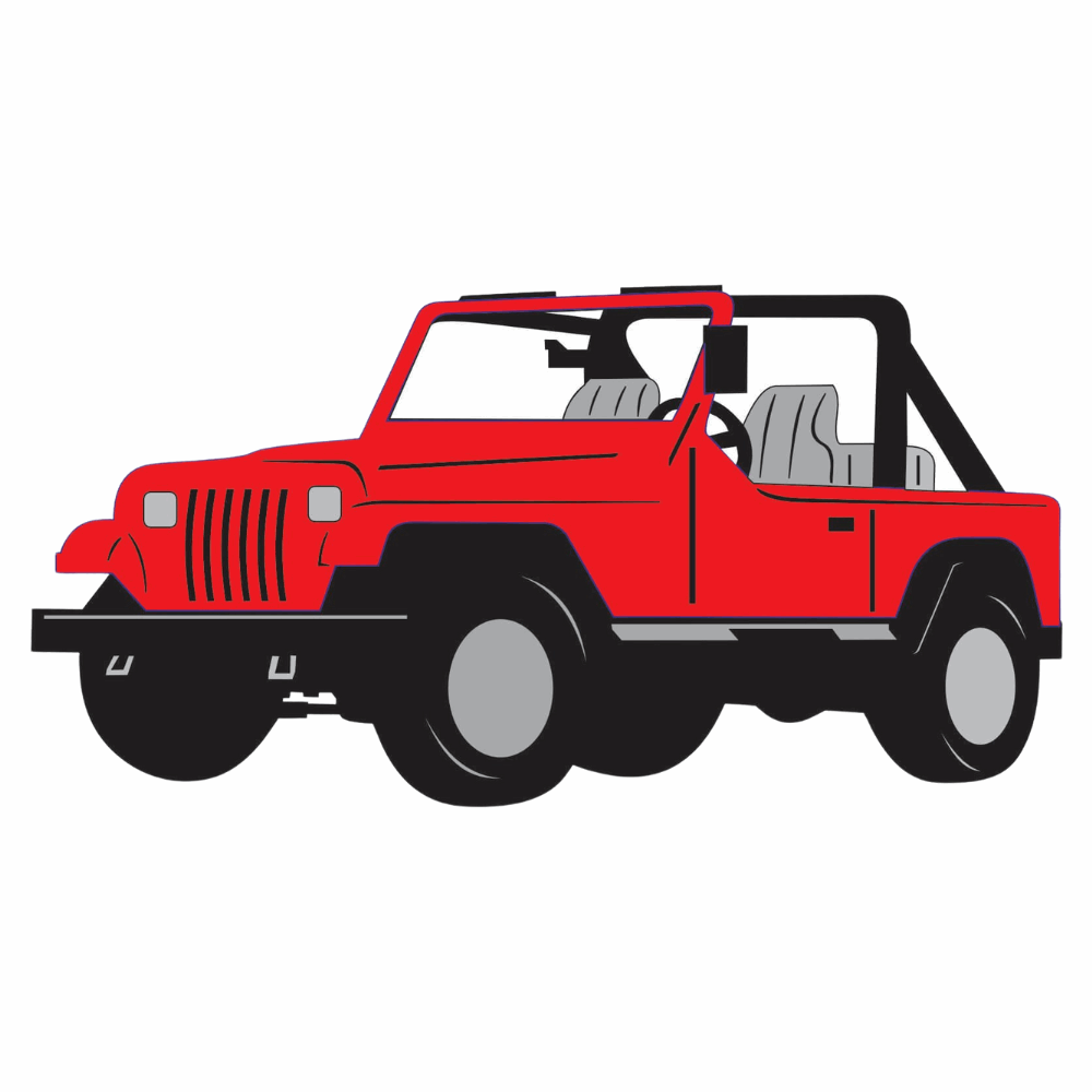 Petticoat Parlor Jeep - Red