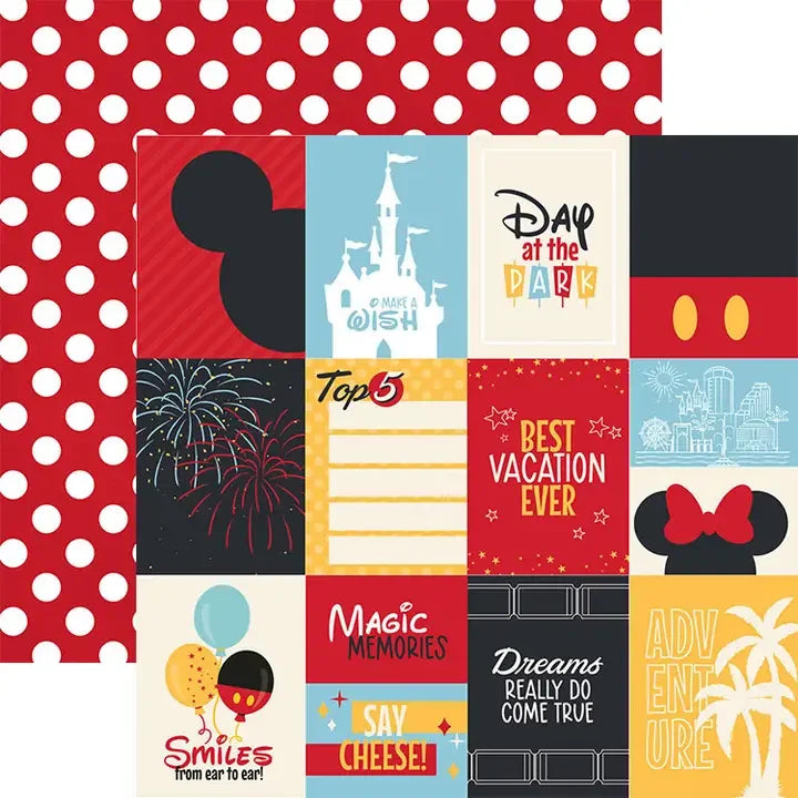 Magic Park Tags Double Sided 12 x 12 paper
