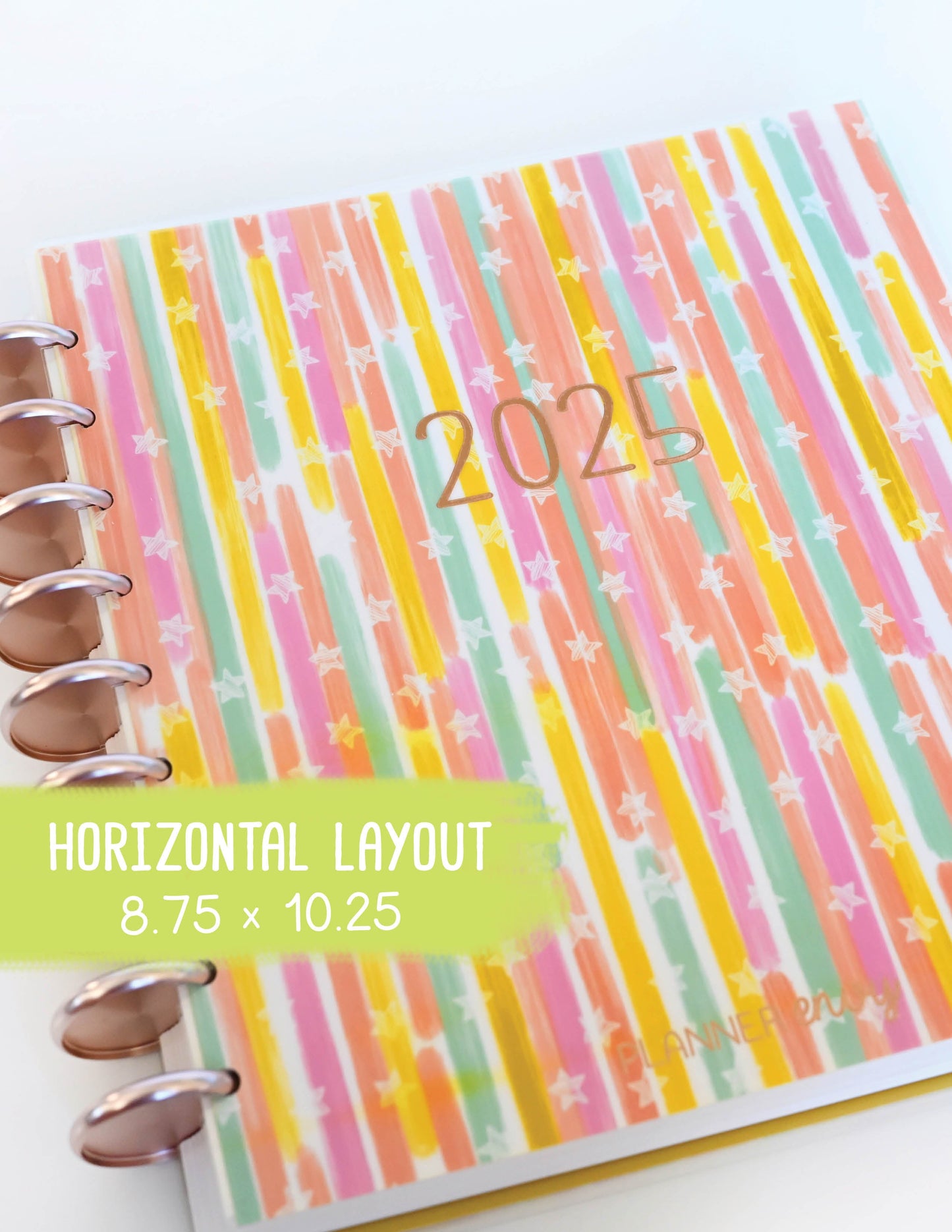 2025 Planner - Horizontal Layout, Disc Bound - "Stars & Stripes" (#710)