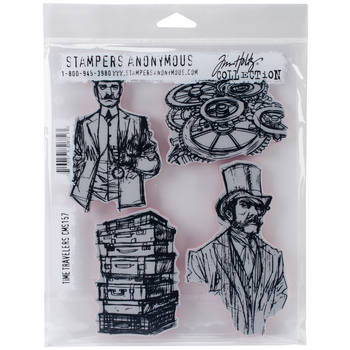 Tim Holtz Cling Stamps 7"X8.5"-