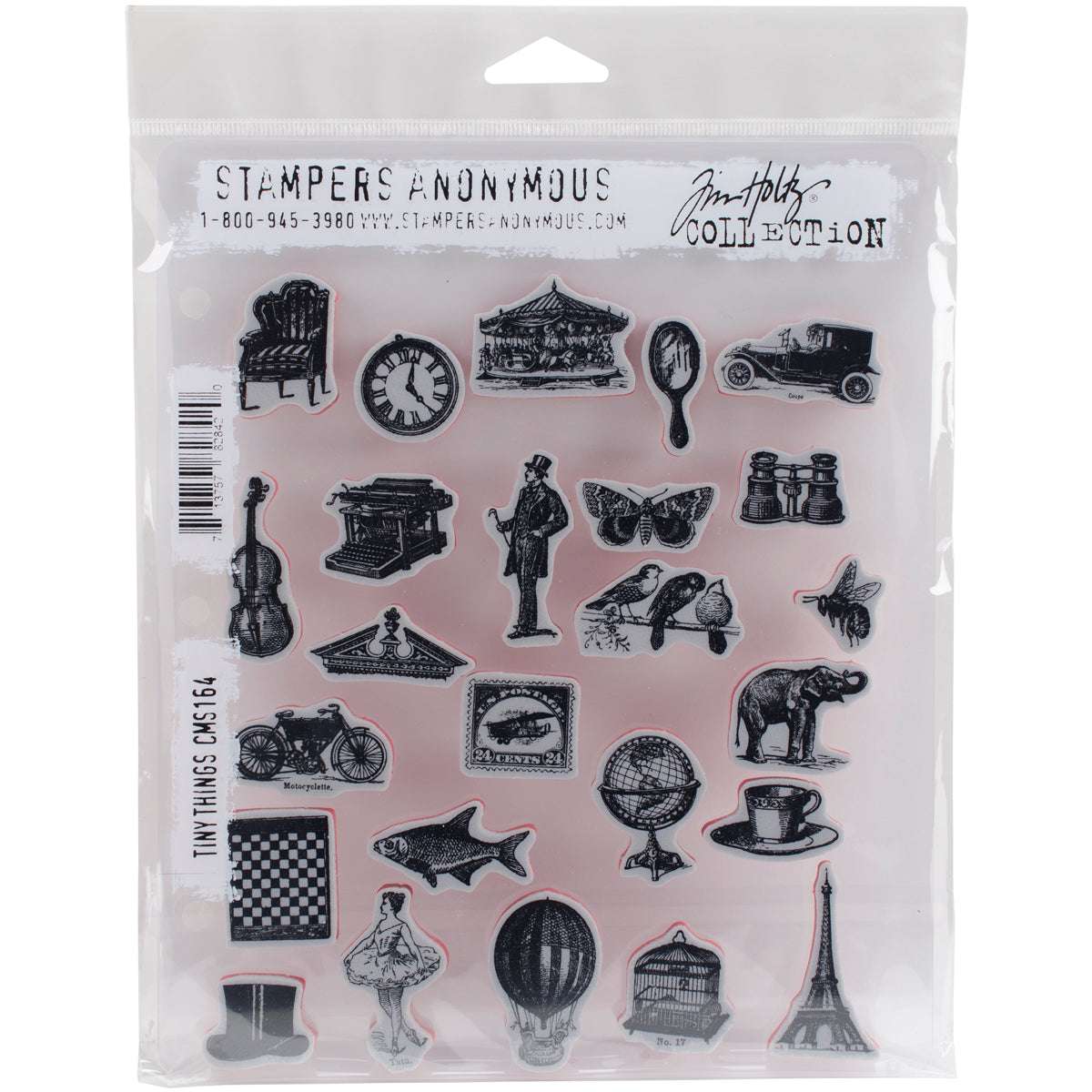 Tim Holtz Cling Stamps 7"X8.5"-