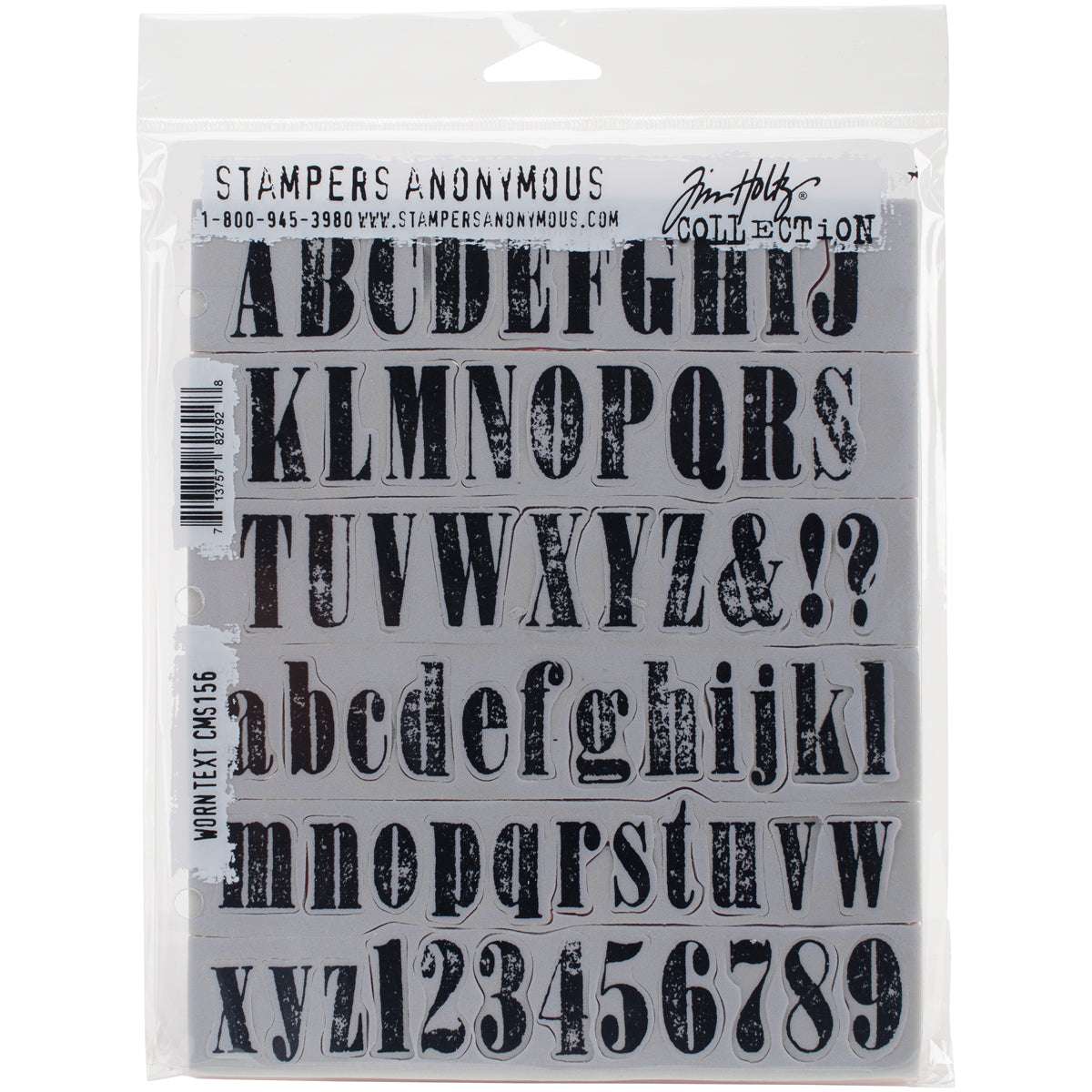 Tim Holtz Cling Stamps 7"X8.5"-