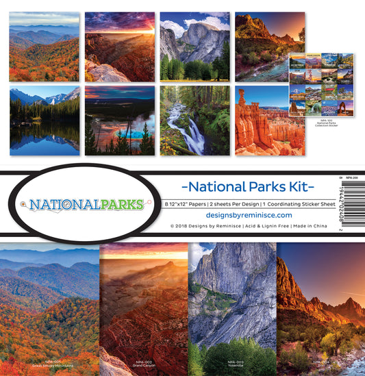 Reminisce Collection Kit 12"X12"-National Parks