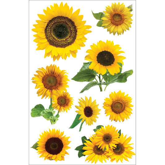 Paper House 3D Stickers 4.5"X7.5"-Sunflowers