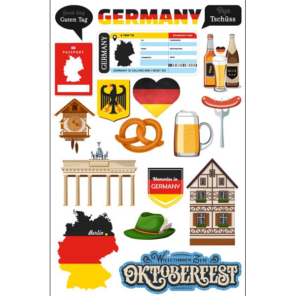 Germany Embellishments Laser Die Cut-Outs