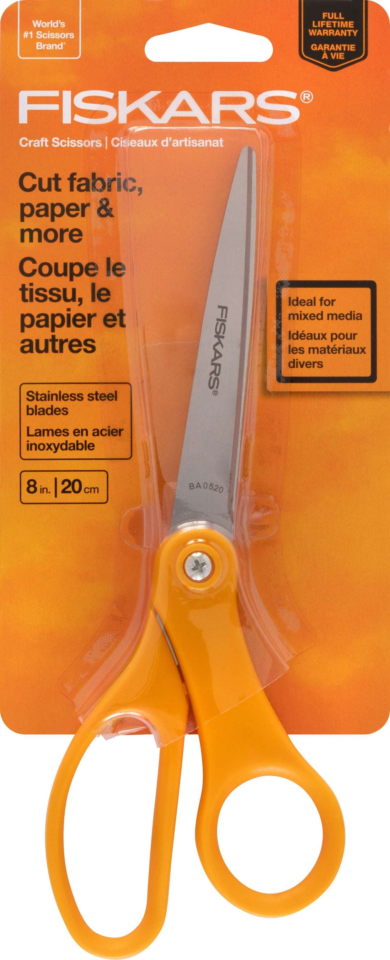 Fiskars Multi-purposed Straight Scissors 8"-