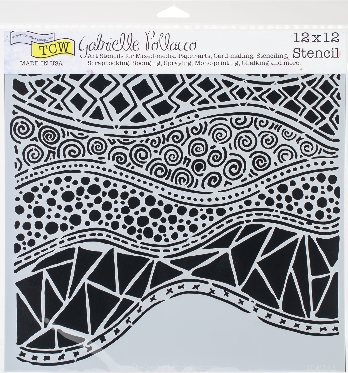 Crafter's Workshop Template 12"X12"-Basketweave