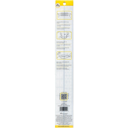 EK Tools Acrylic Pro Centering Ruler-16"