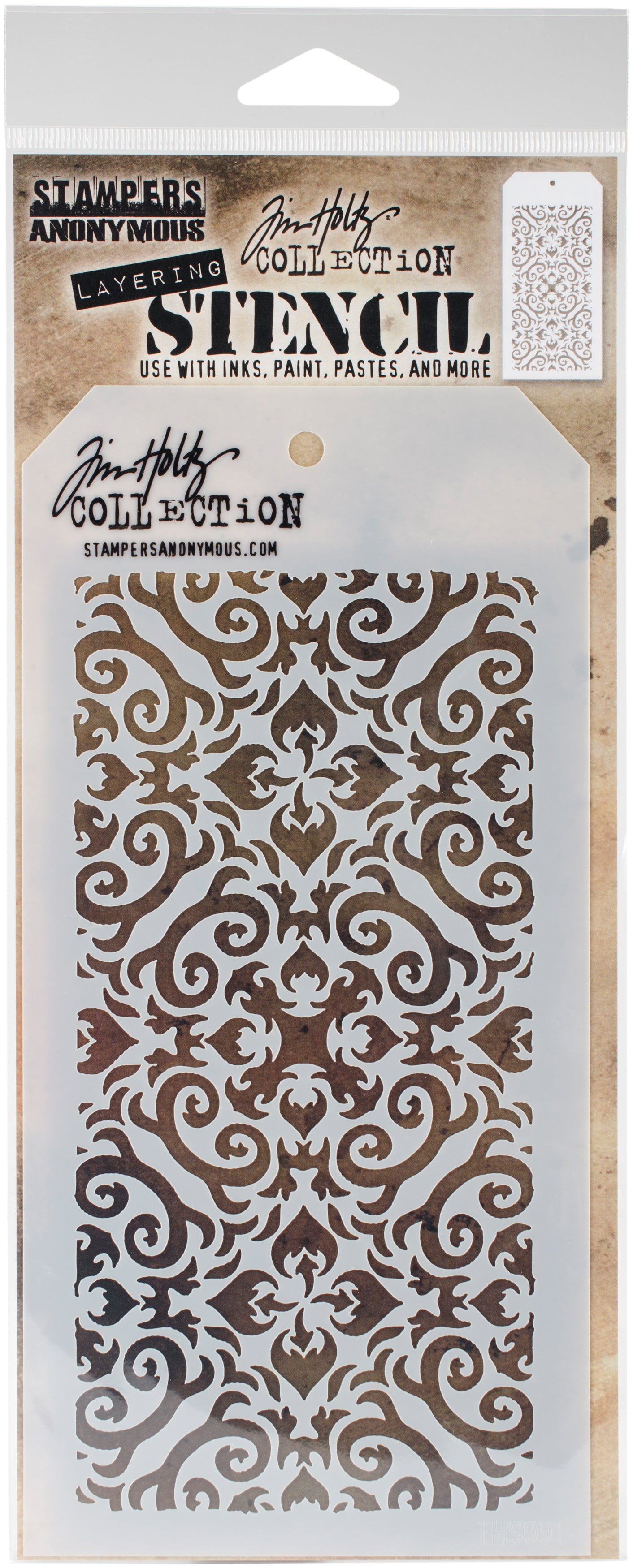 Tim Holtz Layered Stencil 4.125"X8.5"-Splatters