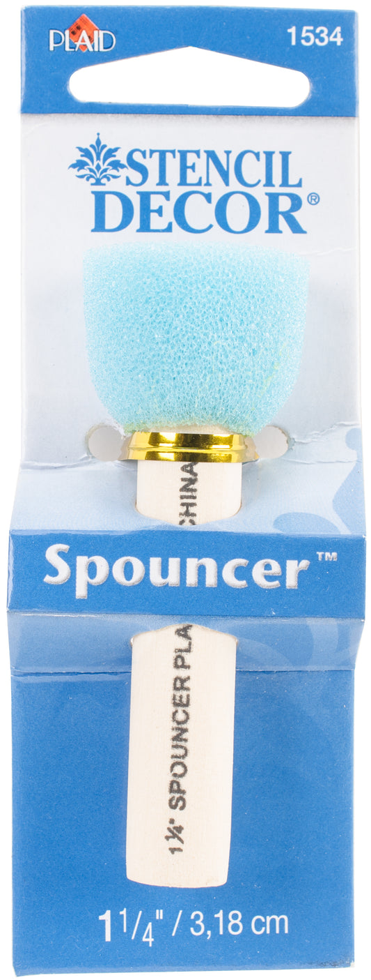 Plaid Spouncer Sponge Stencil Brush-1-1/4"