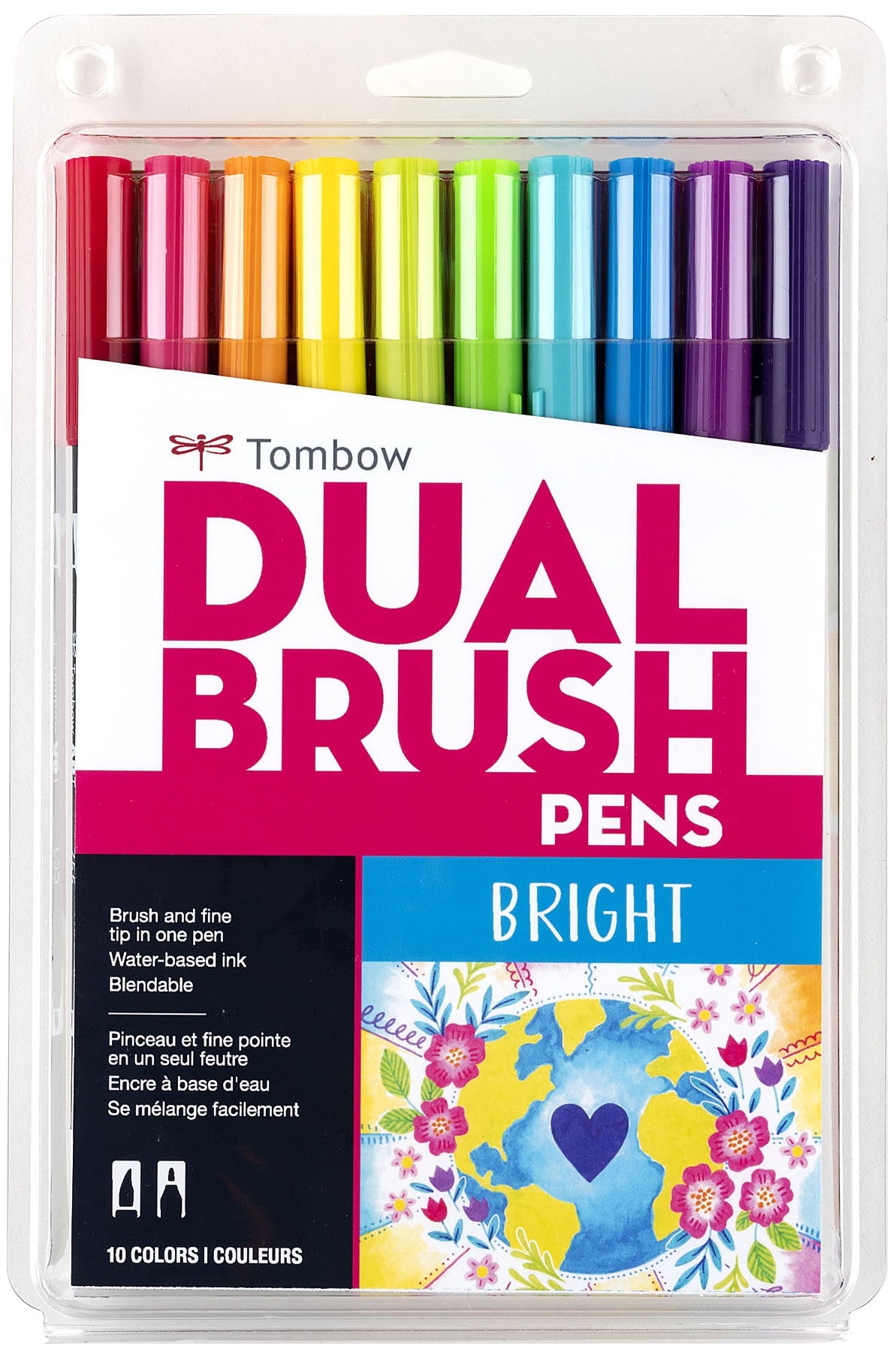 Tombow Dual Brush Pens 10/Pkg-Muted