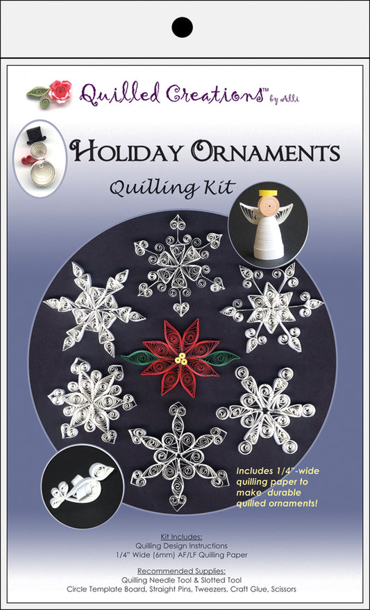 Quilled Creations Quilling Kit-Holiday Ornaments