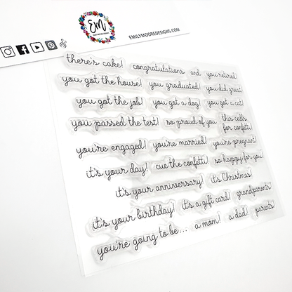 all the happy things Stamp Set