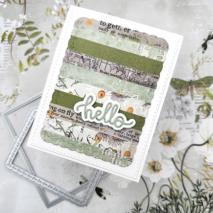 Hi, hey, hello Word Dies - Small Style