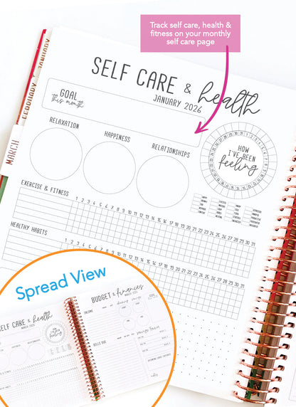 2026 Planner - Signature Layout, Spiral Bound - "Whimsical" (#202)