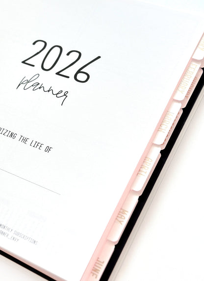 2026 Planner - Signature Layout, Disc Bound - "Midnight garden" (#803)