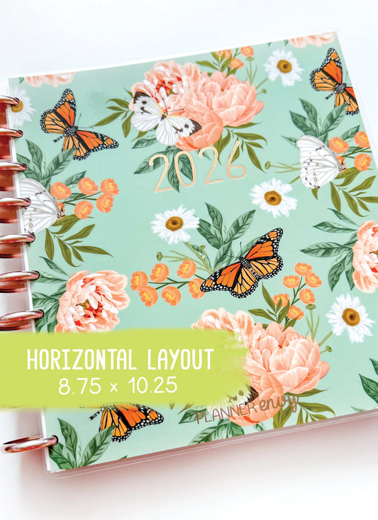 2026 Planner - Horizontal Layout, Disc Bound - "Enchanted" (#705)