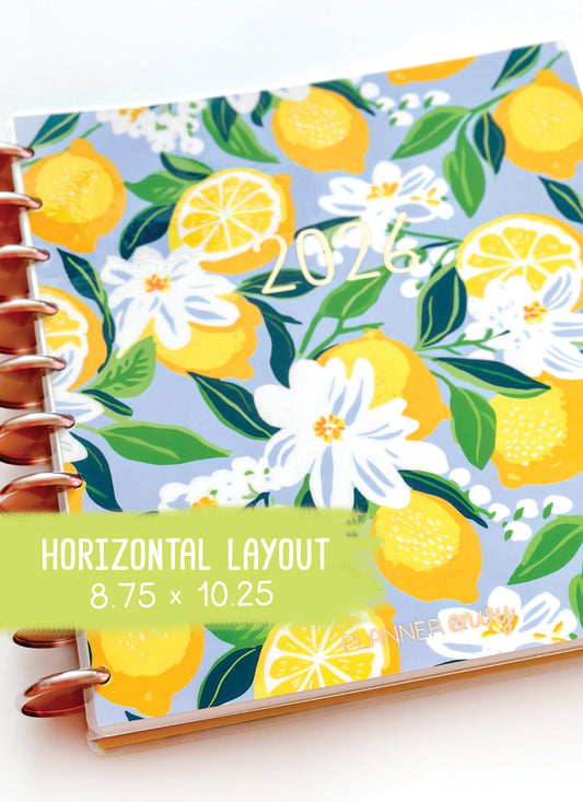2026 Planner - Horizontal Layout, Disc Bound - "Sorrento" (#701)