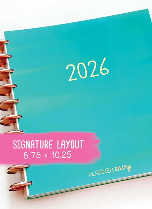 2026 Planner - Signature Layout, Disc Bound - "Teal" (#808)