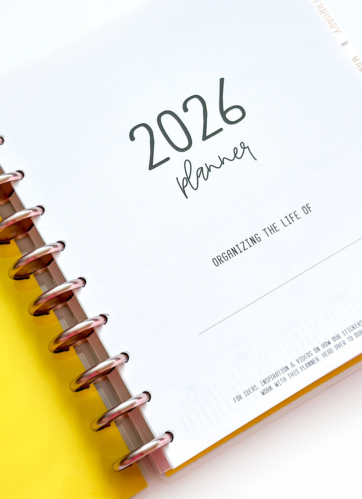 2026 Planner - Horizontal Layout, Disc Bound - "Sorrento" (#701)