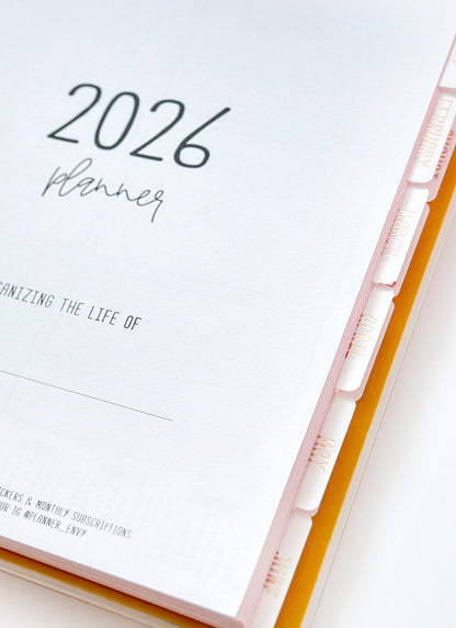 2026 Planner - Horizontal Layout, Disc Bound - "Sorrento" (#701)