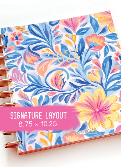 2026 Planner - Signature Layout, Disc Bound - "Whimsical" (#802)
