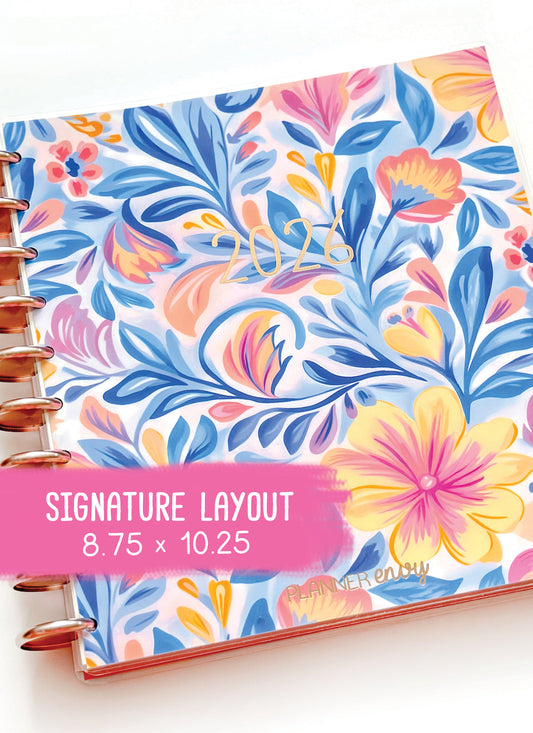 2026 Planner - Signature Layout, Disc Bound - "Whimsical" (#802)