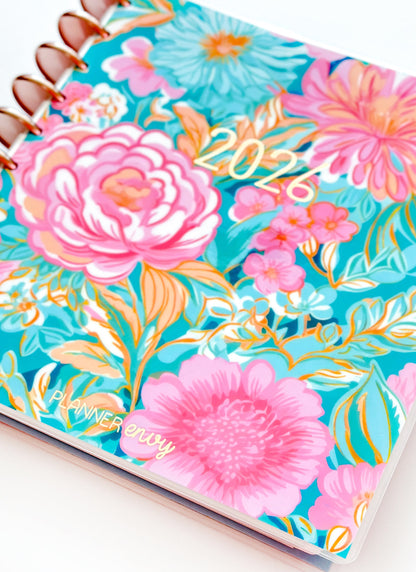 2026 Planner - Horizontal Layout, Disc Bound - "Paradise" (#704)