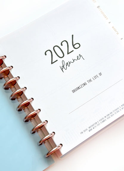 2026 Planner - Signature Layout, Disc Bound - "Paradise" (#804)