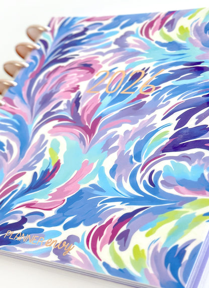 2026 Planner - Vertical Layout, Disc Bound - "Aurora" (#906)