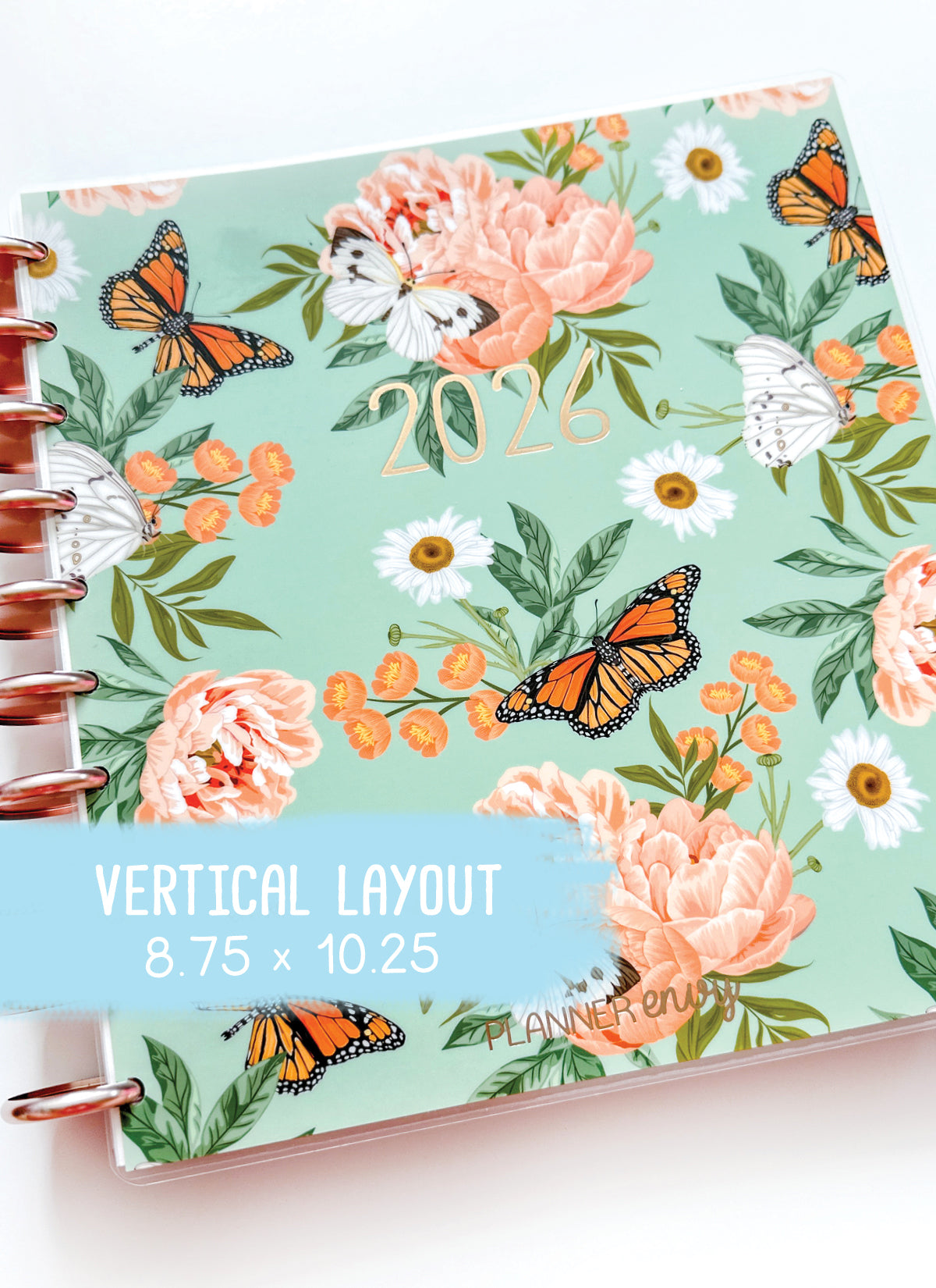2026 Planner - Vertical Layout, Disc Bound - "Enchanted" (#905)