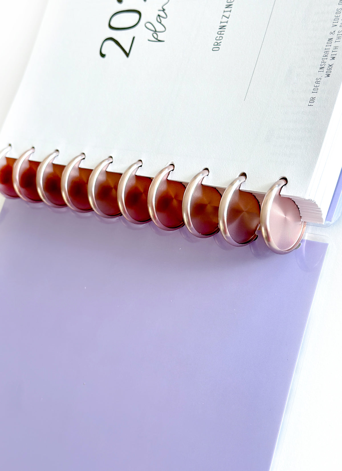 2026 Planner - Horizontal Layout, Disc Bound - "Aurora" (#706)