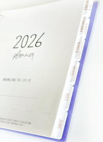 2026 Planner - Vertical Layout, Disc Bound - "Aurora" (#906)