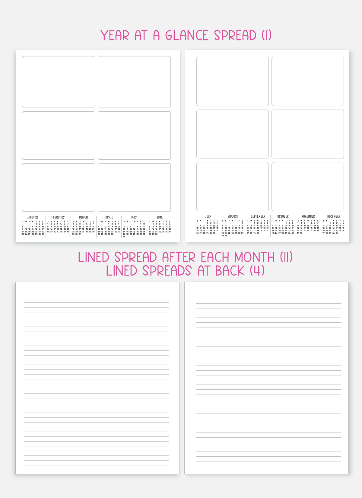 2026 Planner - Signature Layout, Spiral Bound - "Midnight garden" (#203)